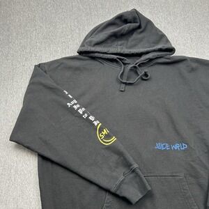 Juice‎ Wrld 999 Club Legends Never Die Hoodie Black Men's XL Sweatshirt